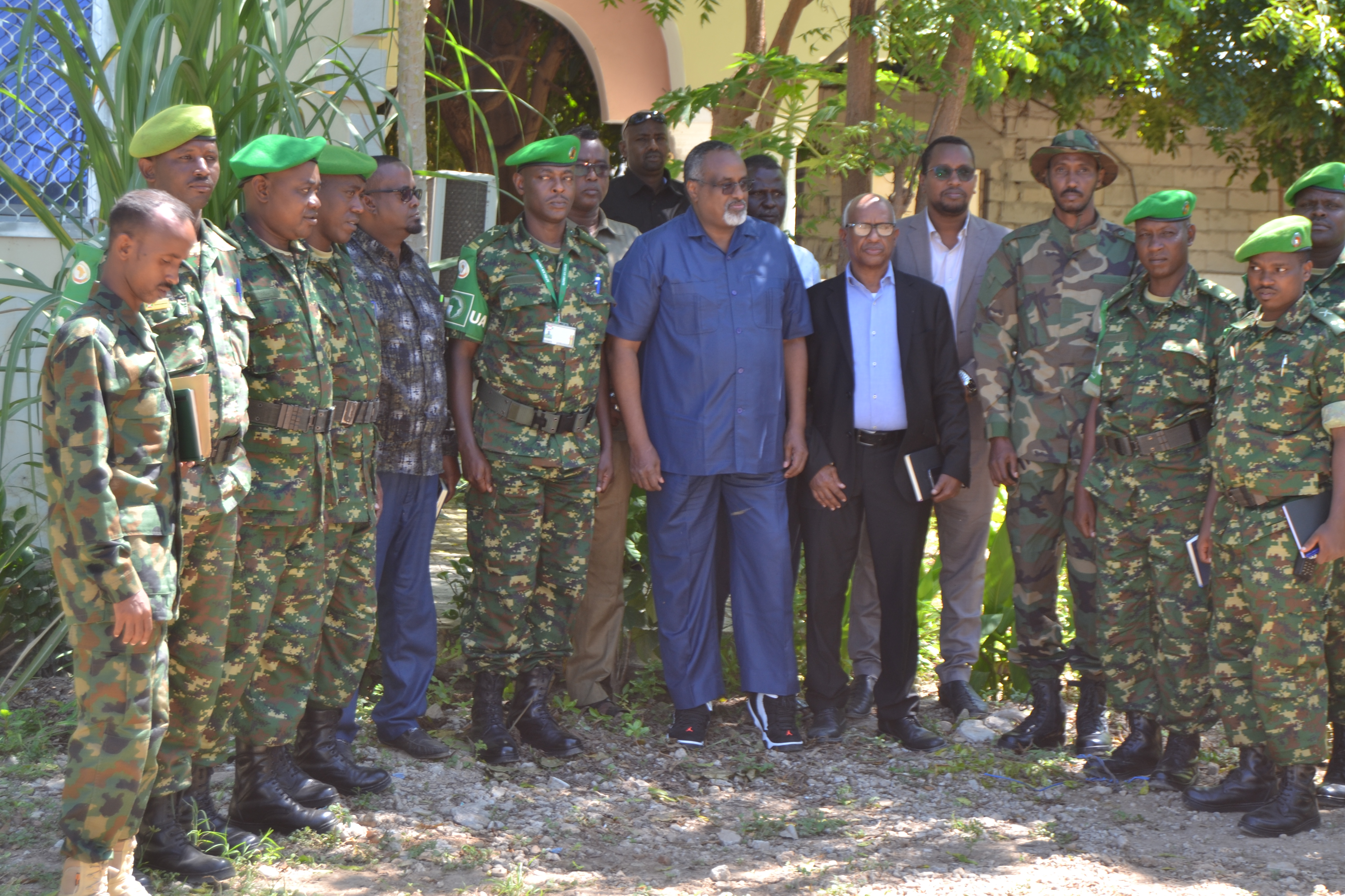 Visite du Commandant secteur 5 au Président de  l’Etat de Hirshabelle